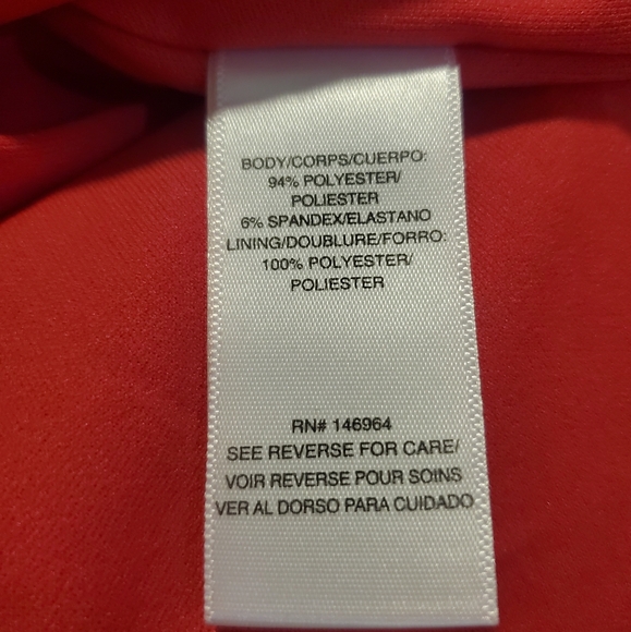 Julia Jordan Red Halter Neck Sleeveless Sheath Dress Party Cocktail Career - Picture 9 of 14